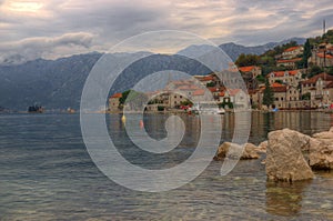 Kotor bay and Perast in Montenegro photo