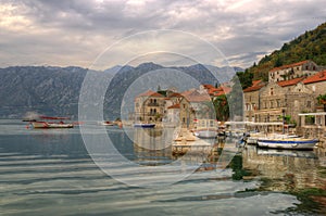 Kotor bay and Perast in Montenegro photo