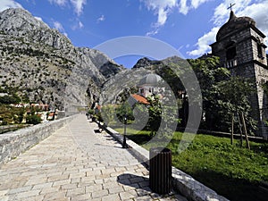 Kotor cyr. ÐšÐ¾Ñ‚Ð¾Ñ€, Italian. Cattaro - a port city in the south-western part of Montenegro. Located on the Bay of Kotor, at the