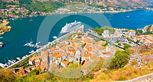 Kotor, Montenegro. Wide Angle landscape.