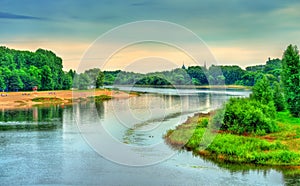 The Kotorosl River in Yaroslavl, Russia