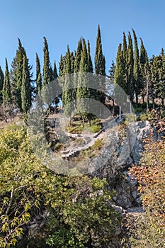 Kotzias water springs near to Panagia Kosmosoteira byzantine monastery at Feres Evros Thrace Greece