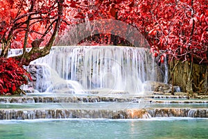 Kouangxi waterfall at Luang prabang in Laos