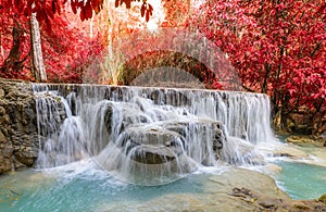 Kouangxi waterfall at Luang prabang in Laos