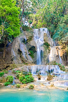 Kouangxi waterfall at Luangprabang in Laos