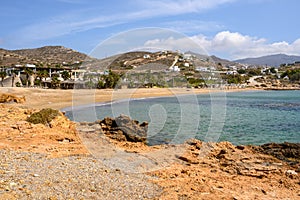 Koumbara beach located on Ios Island. Greece