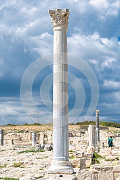 Kourion archaeological site, ruins of ancient town. Limassol District, Cyprus