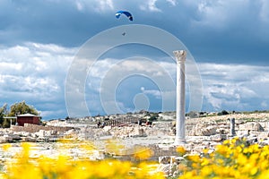 Kourion archaeological site, ruins of ancient town. Limassol District, Cyprus photo