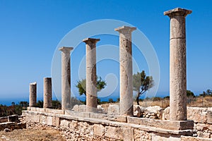 KOURION, CYPRUS/GREECE - JULY 24 : Temple of Apollo near Kourion in Cyprus On July 24, 2009