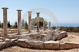 KOURION, CYPRUS/GREECE - JULY 24 : Temple of Apollo near Kourion in Cyprus On July 24, 2009