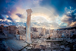 Kourion ruins. Limassol District, Cyprus photo