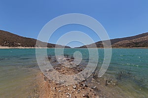 Kouris whater Reservoir in Cyprus