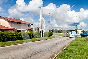 Model of space rocket Ariane 5