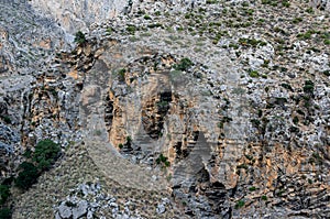 Kourtaliotiko gorge canyon, Crete island, Greece