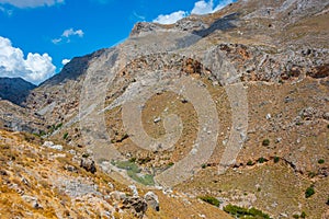 Kourtaliotiko Gorge at Greek island Crete