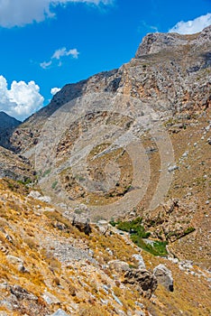 Kourtaliotiko Gorge at Greek island Crete