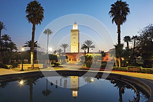 Koutoubia Mosque in Marrakesh