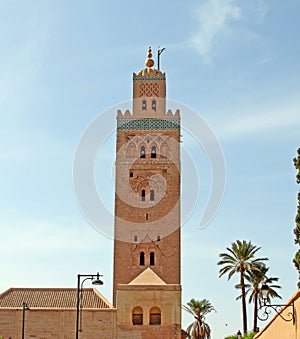 Koutoubia mosque in Marrakesh, Morocco