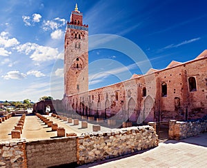 Koutoubia mosque, Marrakesh, Morocco.