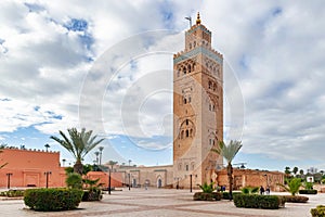 Koutoubia Mosque minaret in Marrakesh