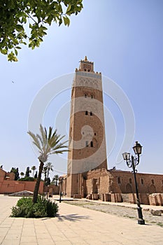 Koutubia Mosque and Minaret in Marrakesh, Morocco