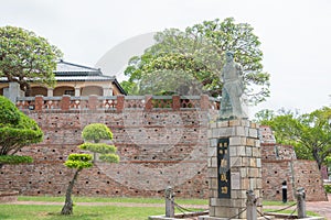 Koxinga Statue at Anping Old Fort in Tainan, Taiwan.