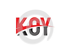 KOY Letter Initial Logo Design Vector Illustration photo