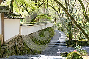 Kozan-ji Temple in Kyoto, Japan. It is part of UNESCO World Heritage Site - Historic Monuments of