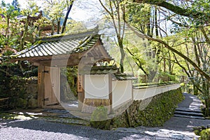 Kozan-ji Temple in Kyoto, Japan. It is part of UNESCO World Heritage Site - Historic Monuments of