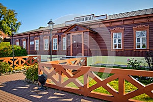 Kozlova Zaseka railway station near Yasnaya Polyana village