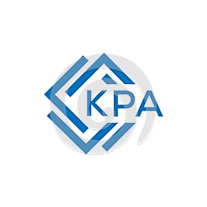 KPA letter logo design on white background. KPA creative circle letter logo concept. photo