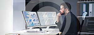KPI Business Analytics Data Dashboard. Analyst