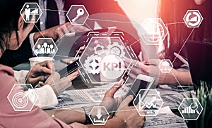 KPI Key Performance Indicator for Business Concept. photo