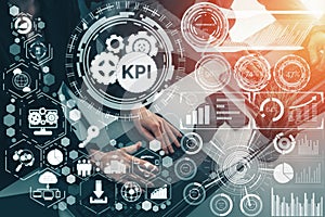 KPI Key Performance Indicator for Business Concept uds