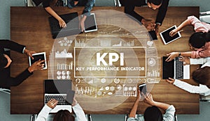 KPI Key Performance Indicator for Business Concept uds