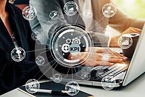 KPI Key Performance Indicator for Business Concept uds