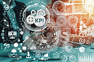 KPI Key Performance Indicator for Business Concept uds