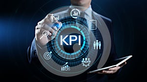 KPI Key Performance Indicator business industrial concept.