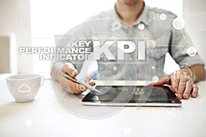 KPI. Key performance indicator. Business and technology concept.