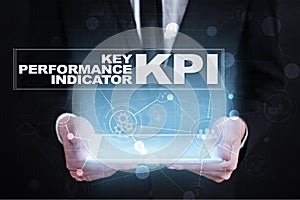 KPI. Key performance indicator. Business and technology concept.