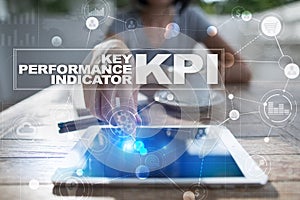 KPI. Key performance indicator. Business and technology concept.