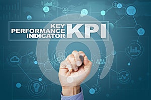 KPI. Key performance indicator. Business and technology concept.