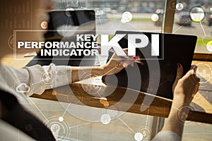 KPI. Key performance indicator. Business and technology concept.