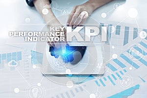 KPI. Key performance indicator. Business and technology concept.