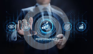 KPI key performance indicator increase optimisation business and industrial process.