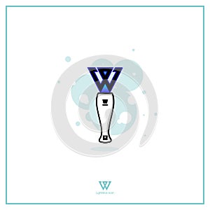 Winner K-POP Group Light Stick Flat Icon