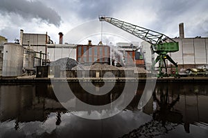 Kraan bij Suikerfabriek Groningen photo