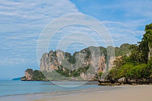 Krabi Ton Sai beach in Thailand