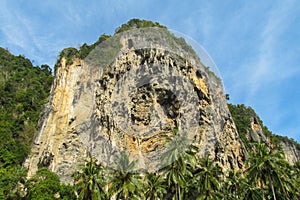 Krabi Ton Sai beach in Thailand