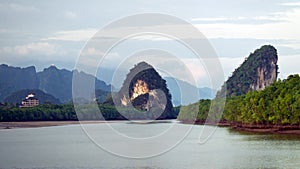 Krabi town rocks photo